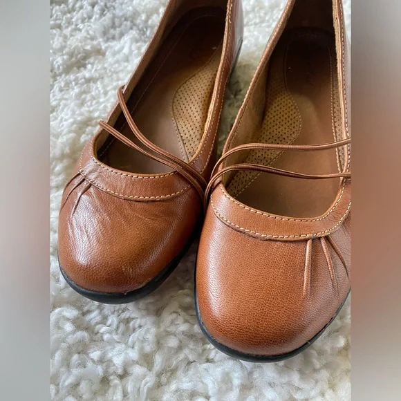 Natural Soul By Naturalizer Shoes Flat Mary Jane Brown Comfort Womens Size 8 Med - Picture 7 of 7